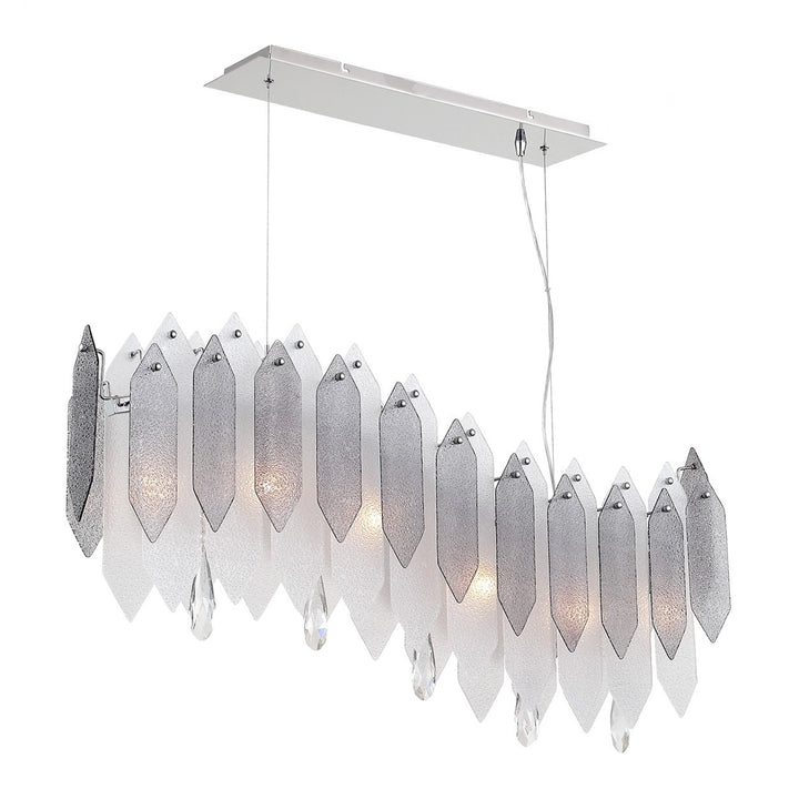Stratus Linear Glass Chandelier by Zeev - view 4