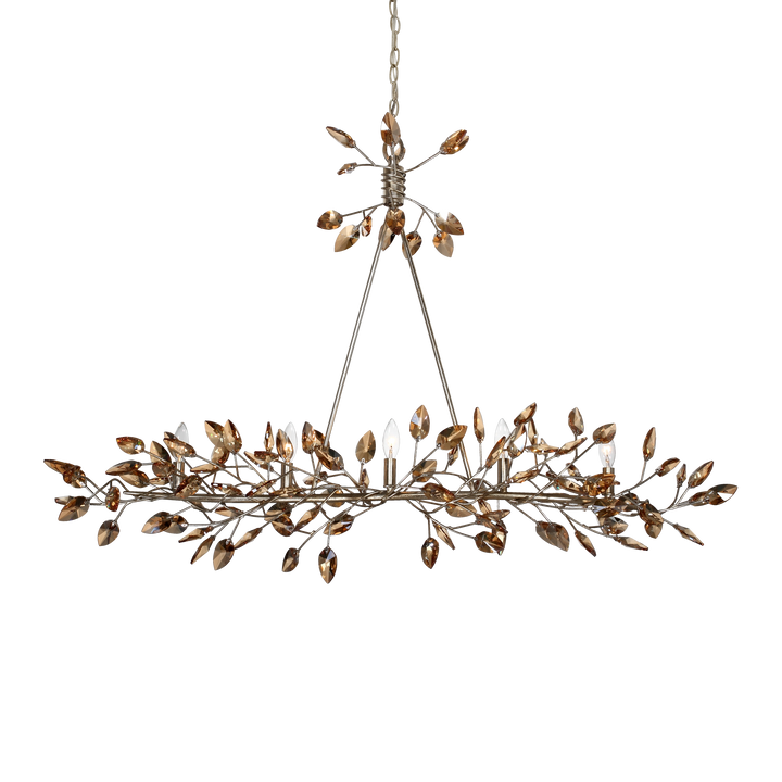 Misthaven Organic Crystal Linear in Silver Leaf w/Gold by Zeev