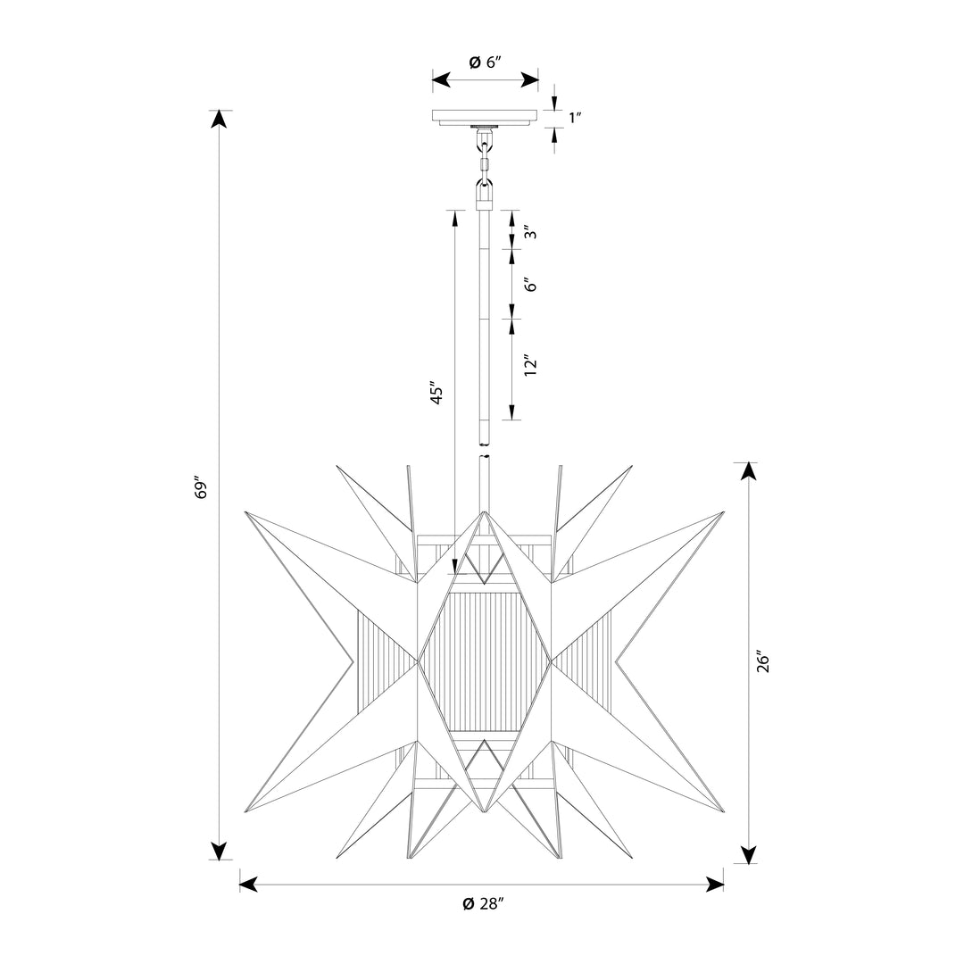 Astrum Chandelier Light by Zeev - view 3