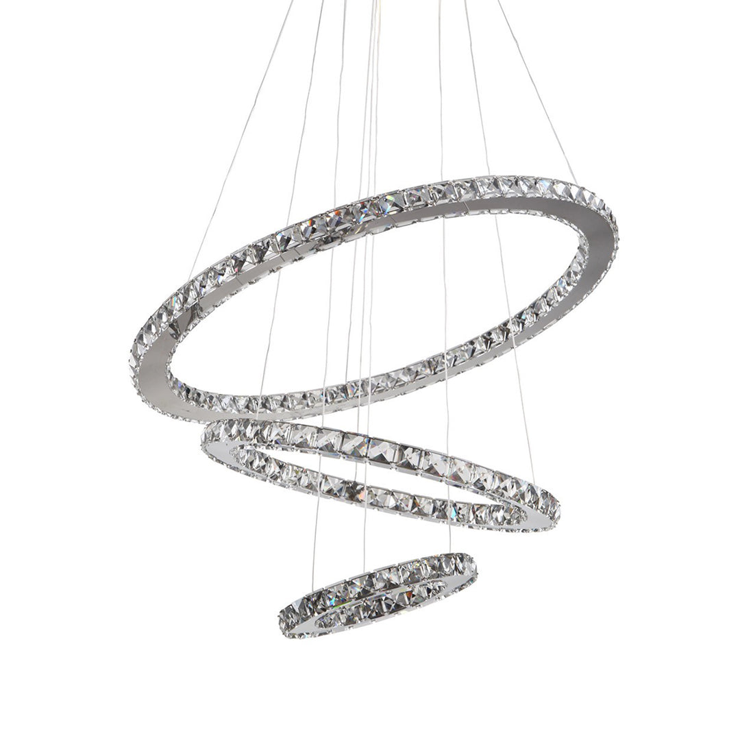 Blair Crystal Ring Chandelier, 28", by Zeev