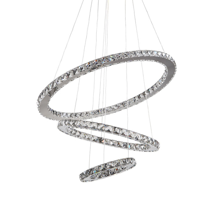 Blair Crystal Ring Chandelier, 28", by Zeev