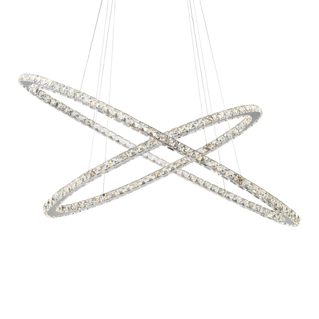 Blair Crystal Ring Chandelier, 48", by Zeev