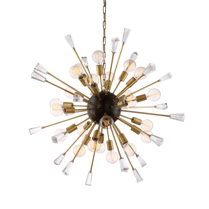 Muse Crystal Sputnik in Aged Brass w/Black by Zeev