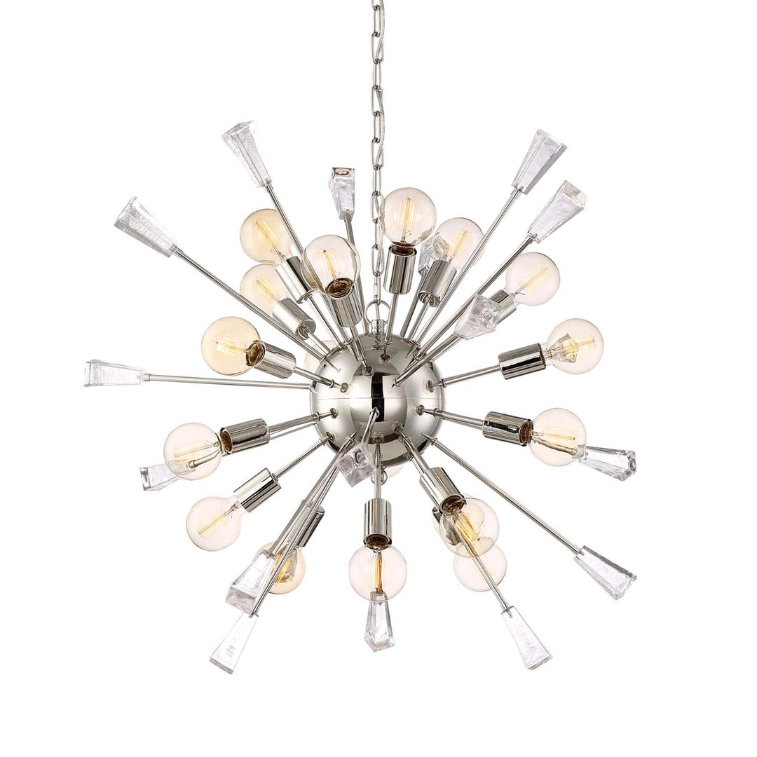 Muse Crystal Sputnik in Polished Nickel w/Black by Zeev