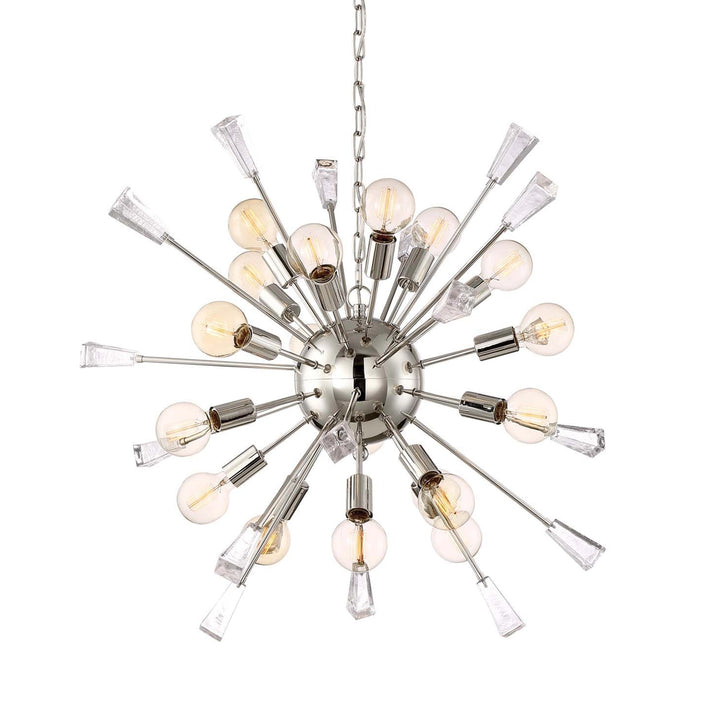 Muse Crystal Sputnik in Polished Nickel w/Black by Zeev