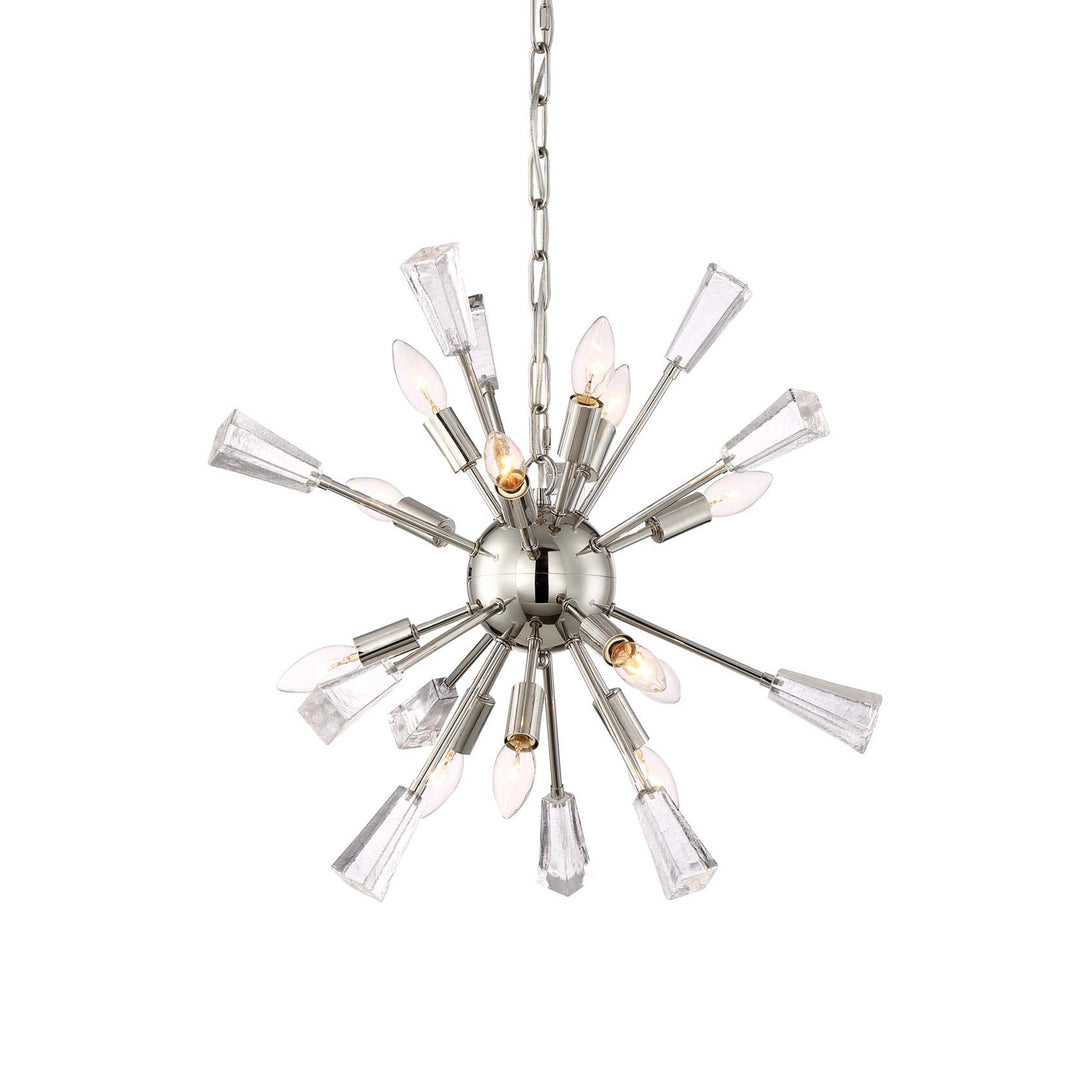 Muse Crystal Sputnik in Polished Nickel w/Black by Zeev