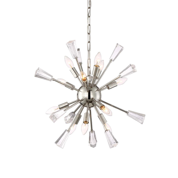 Muse Crystal Sputnik in Polished Nickel w/Black by Zeev