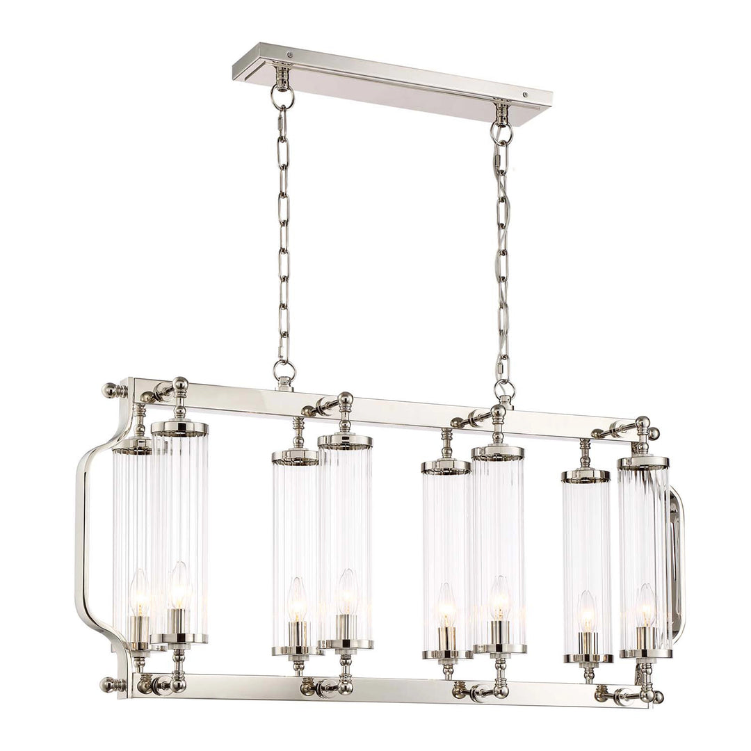 Regis Linear Glass Chandelier by Zeev - view 4