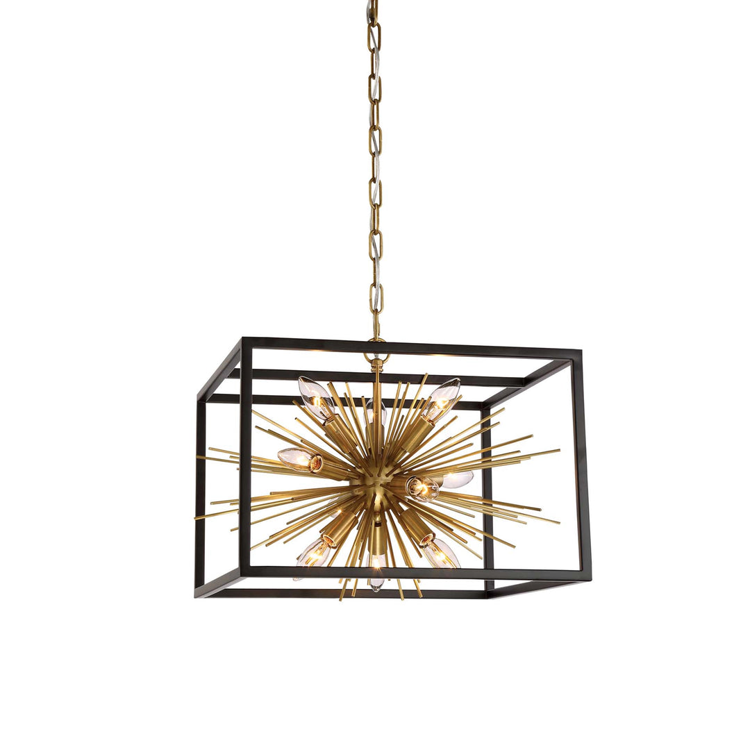 Burst Geometric Sputnik in Aged Brass by Zeev