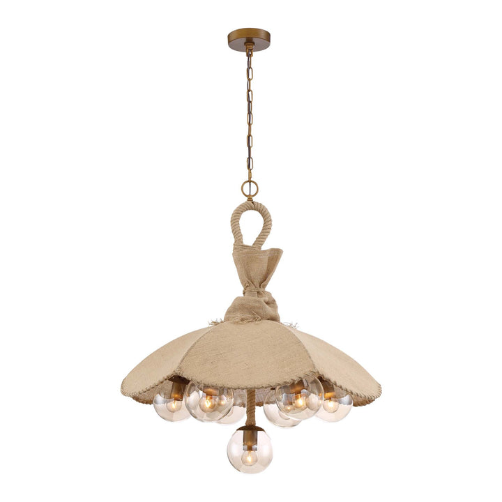 Dujour Burlap Chandelier by Zeev - view 2