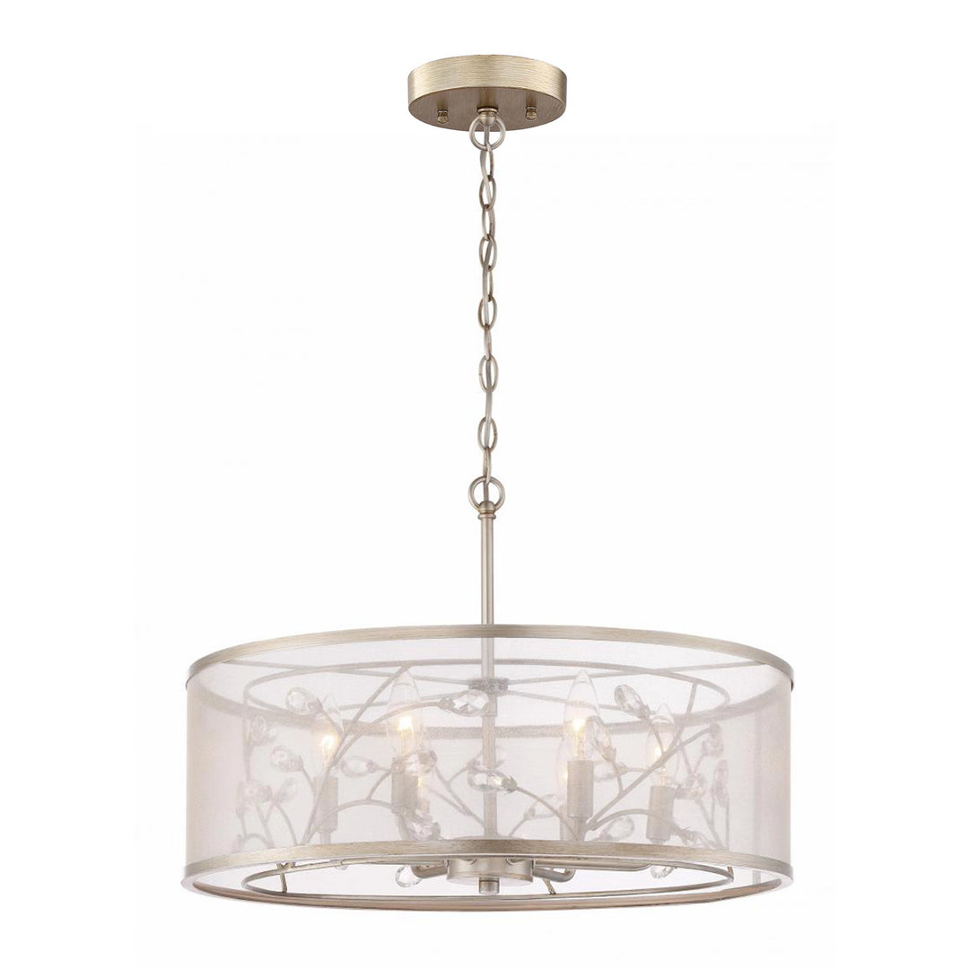 Vine Organic Drum Crystal Chandelier by Zeev - view 2