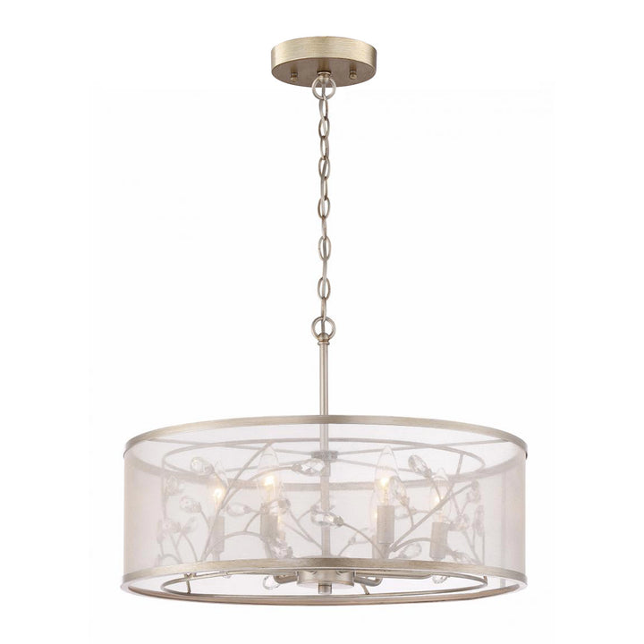 Vine Organic Drum Crystal Chandelier by Zeev - view 2