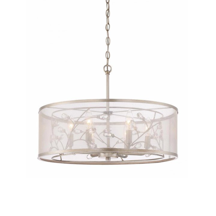 Vine Organic Drum Crystal Chandelier by Zeev