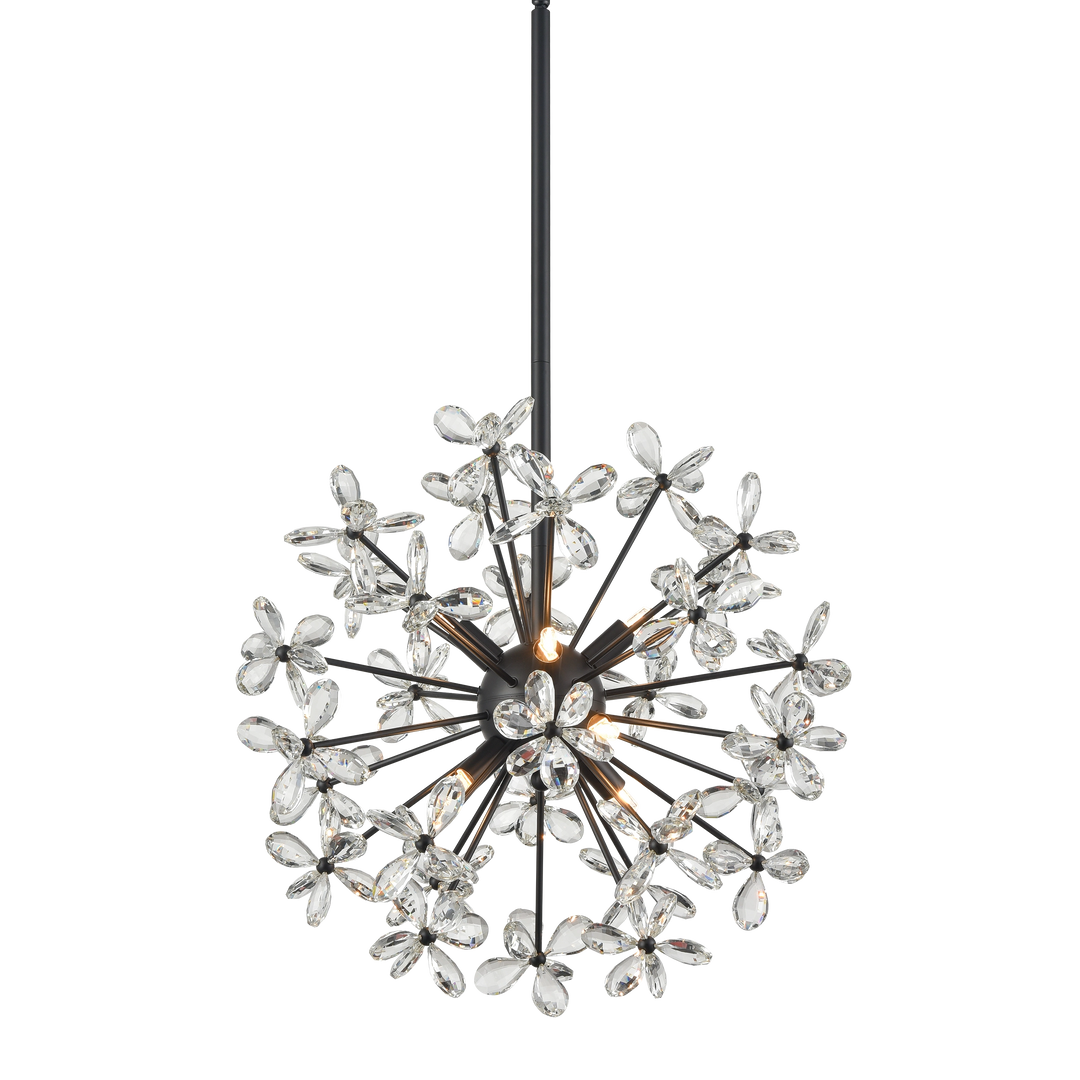 Adelle Crystal Sputnik in Matte Black by Zeev