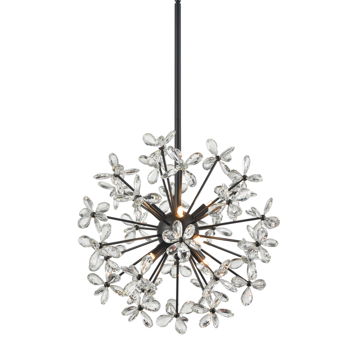 Adelle Crystal Sputnik in Matte Black by Zeev