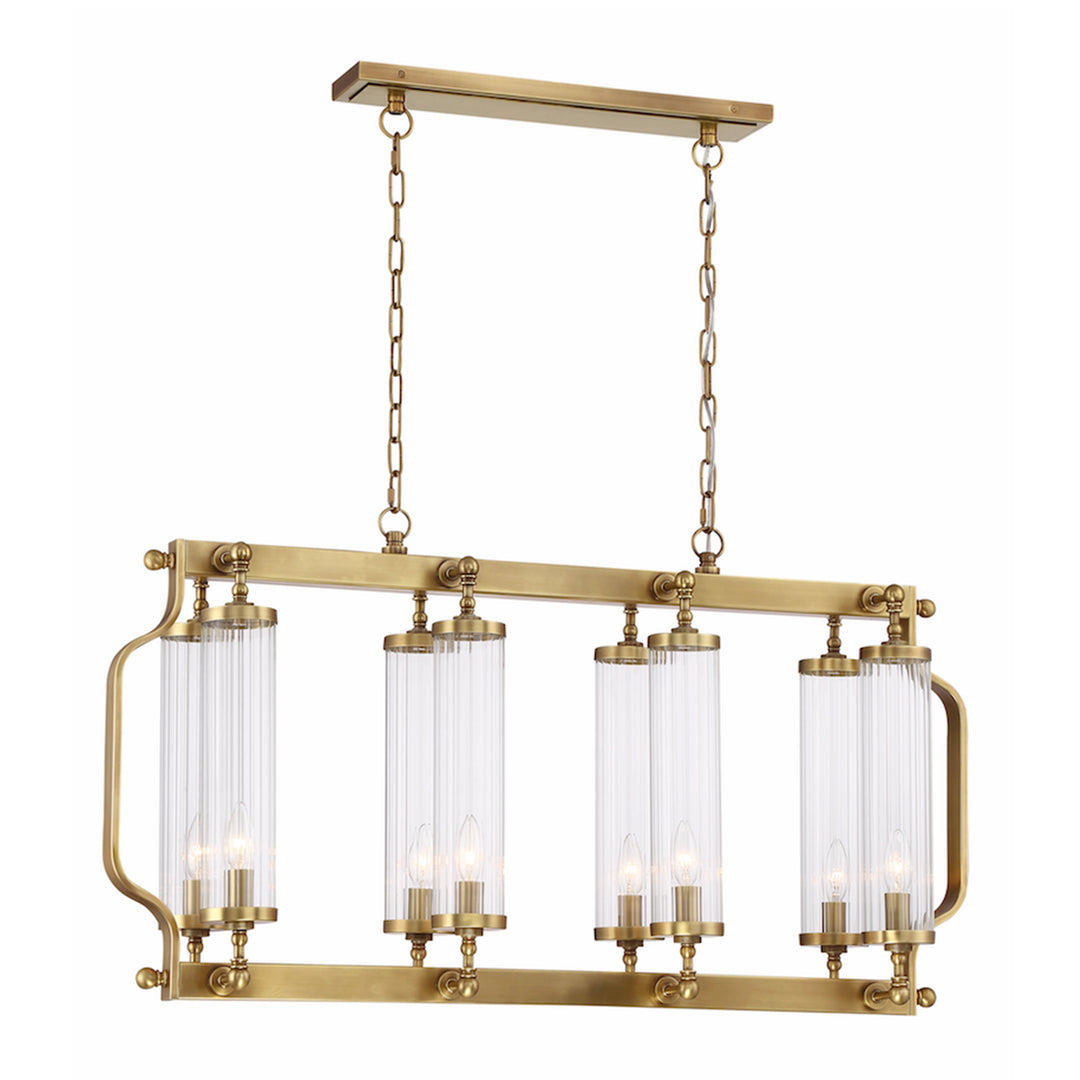 Regis Linear Glass Chandelier by Zeev - view 2