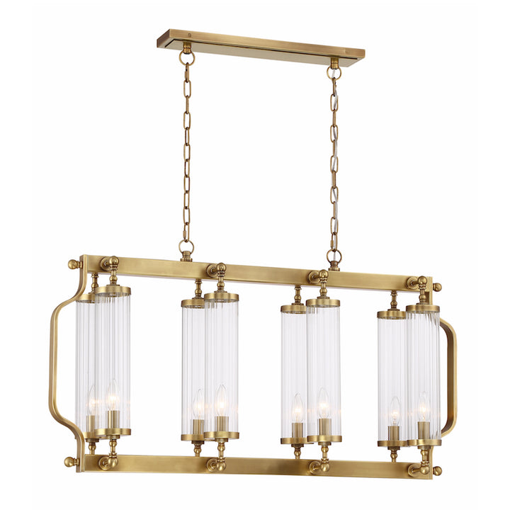 Regis Linear Glass Chandelier by Zeev - view 2