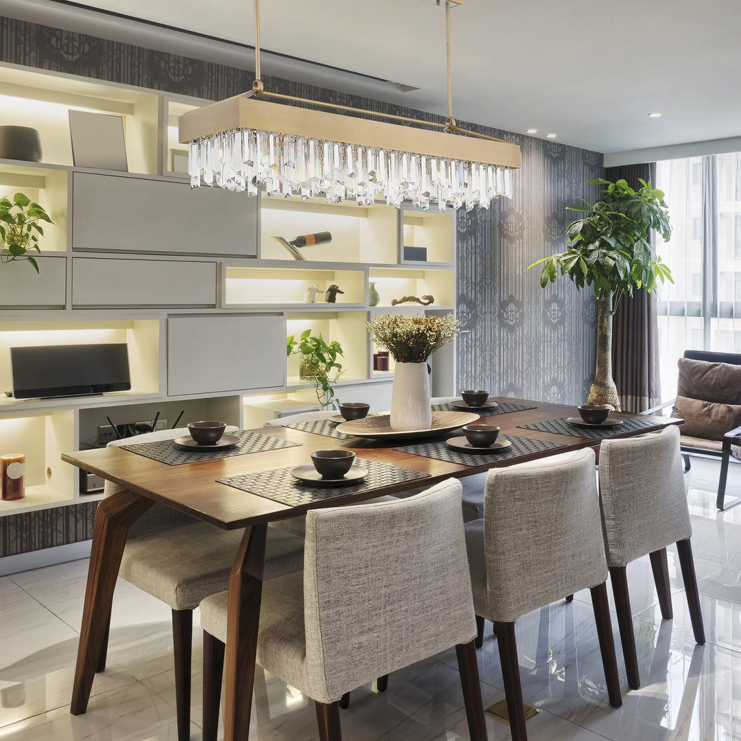 Cuspis Rectangular Crystal Chandelier by Zeev - view 3