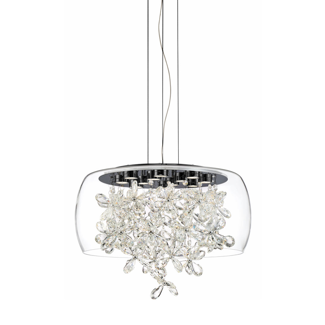 Destiny Crystal Chandelier in Matte Black by Zeev