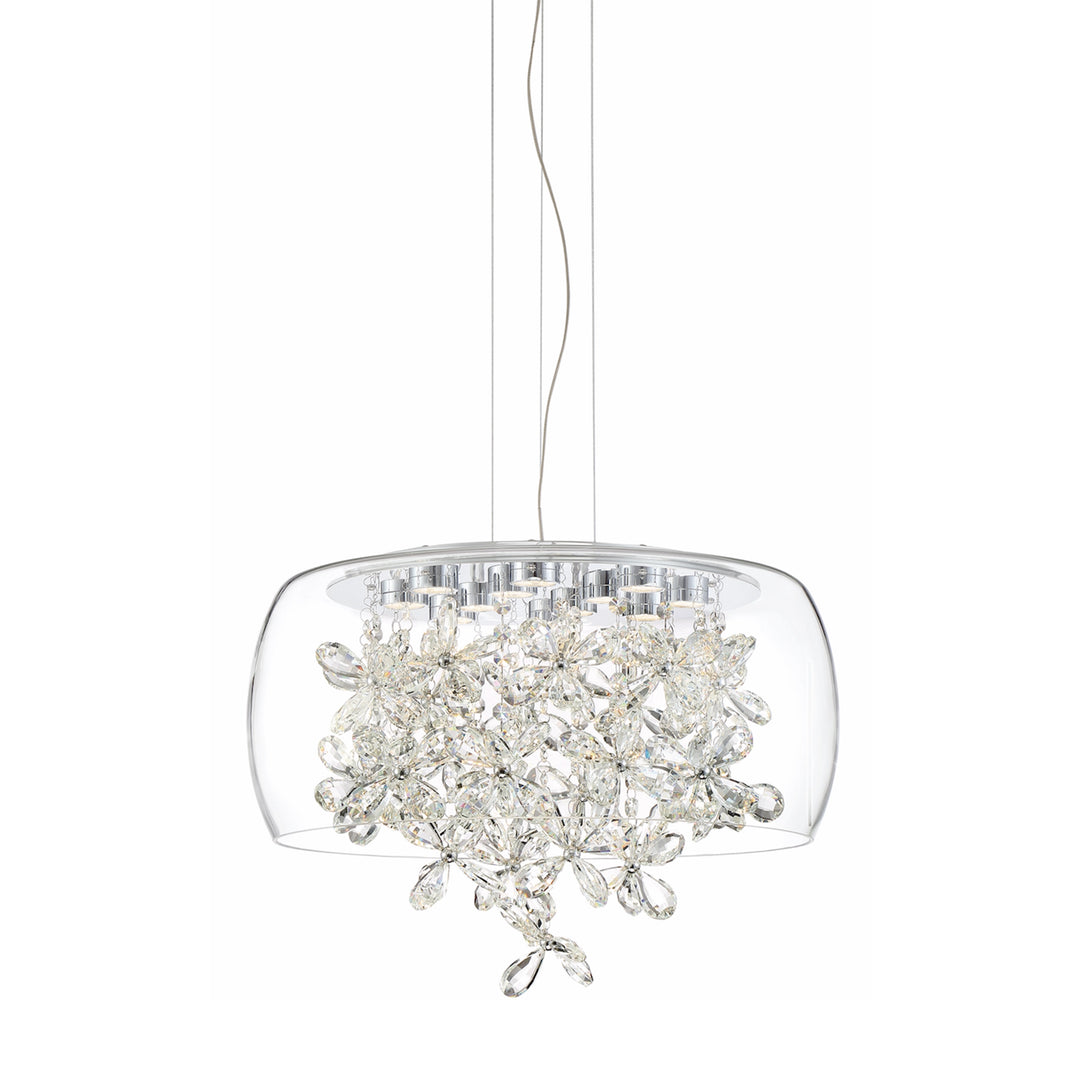 Destiny Crystal Chandelier in Chrome by Zeev