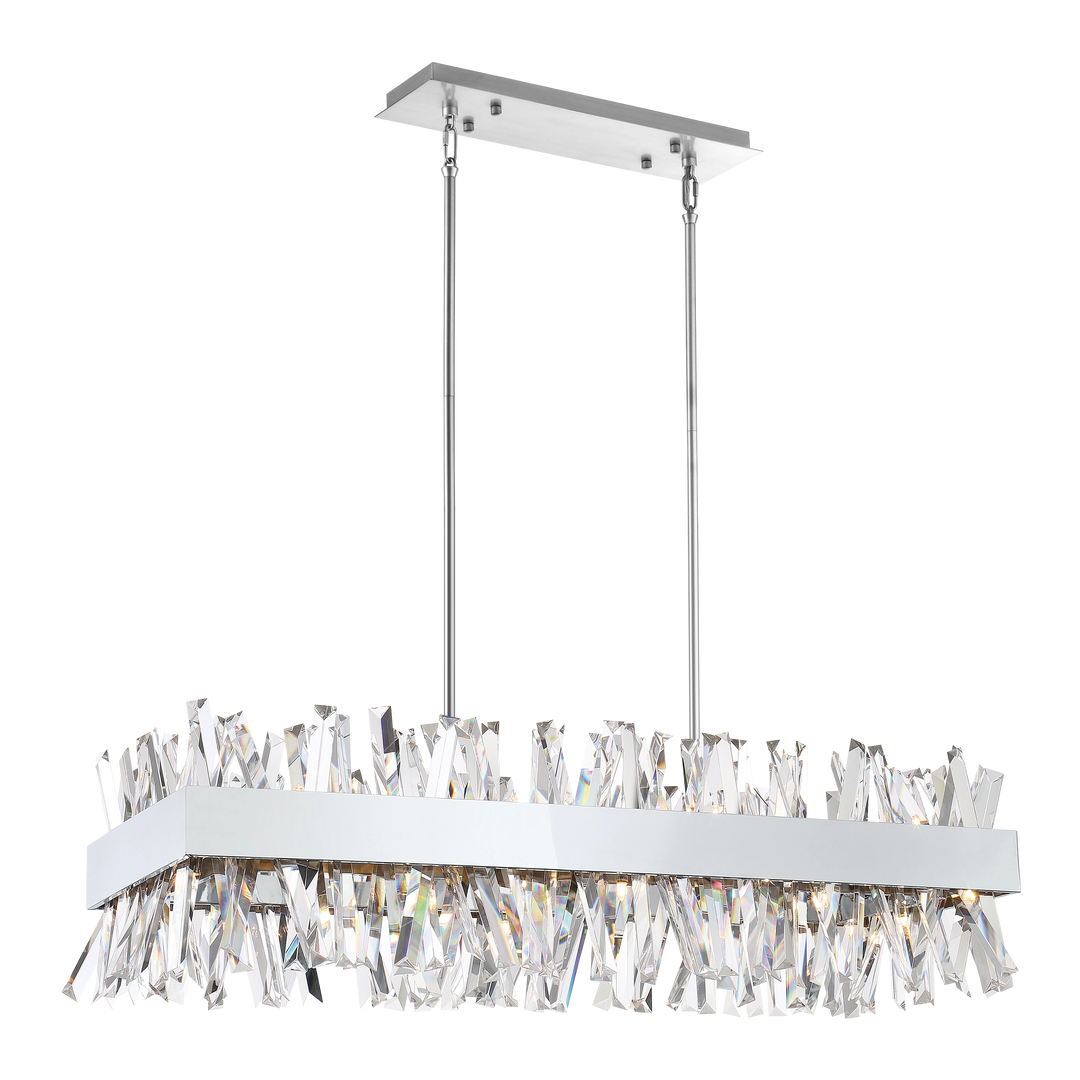 Avalanche Rectangular Crystal Chandelier by Zeev - view 4