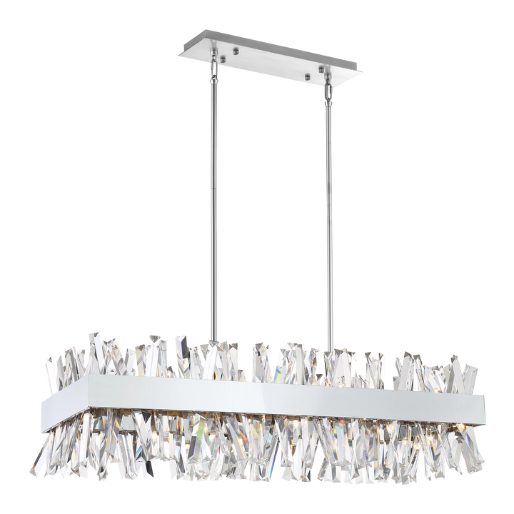 Avalanche Rectangular Crystal Chandelier by Zeev - view 4