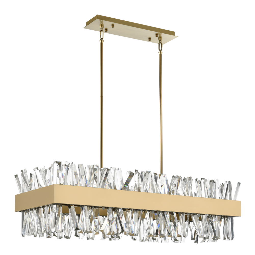 Avalanche Rectangular Crystal Chandelier by Zeev - view 2