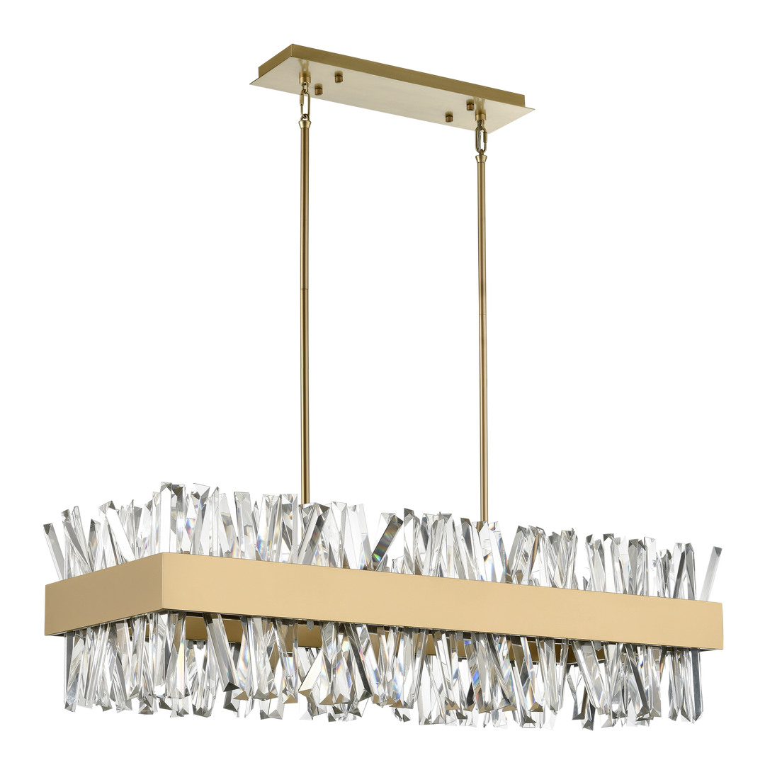 Avalanche Rectangular Crystal Chandelier by Zeev - view 2