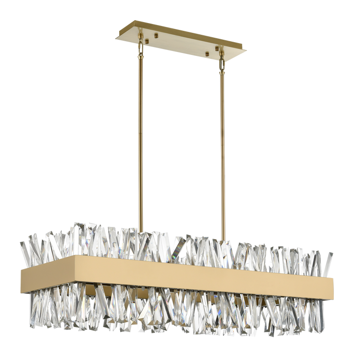 Avalanche Rectangular Crystal Chandelier by Zeev - view 2