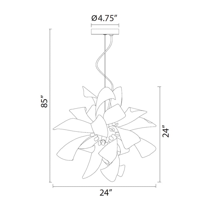 Blossom Floral Chandelier by Zeev - view 8