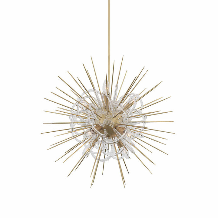 Flare Decorative Sputnik in Aged Brass by Zeev