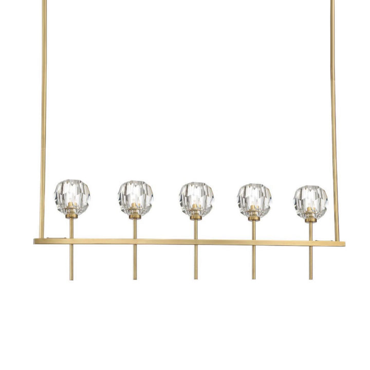 Parisian Crystal Linear in Aged Brass by Zeev