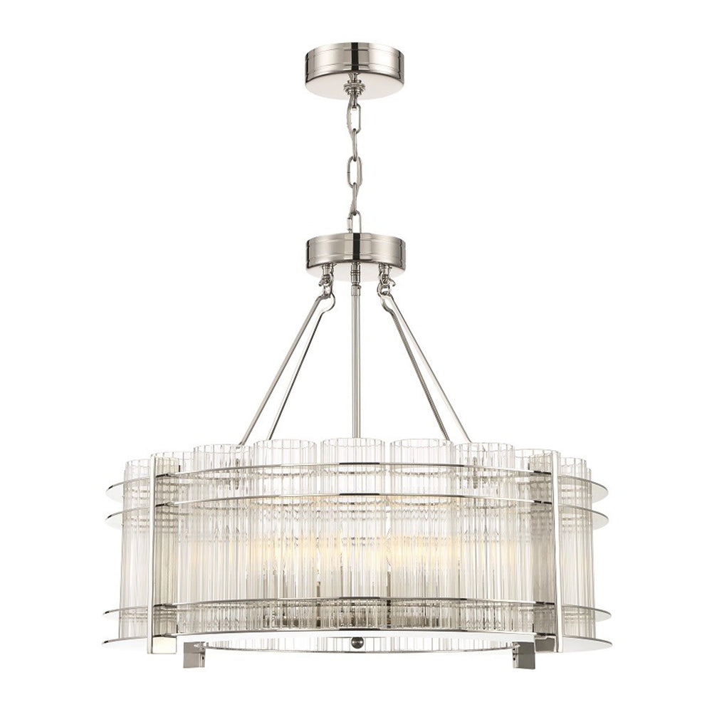 Regis Glass Drum Chandelier by Zeev - view 2