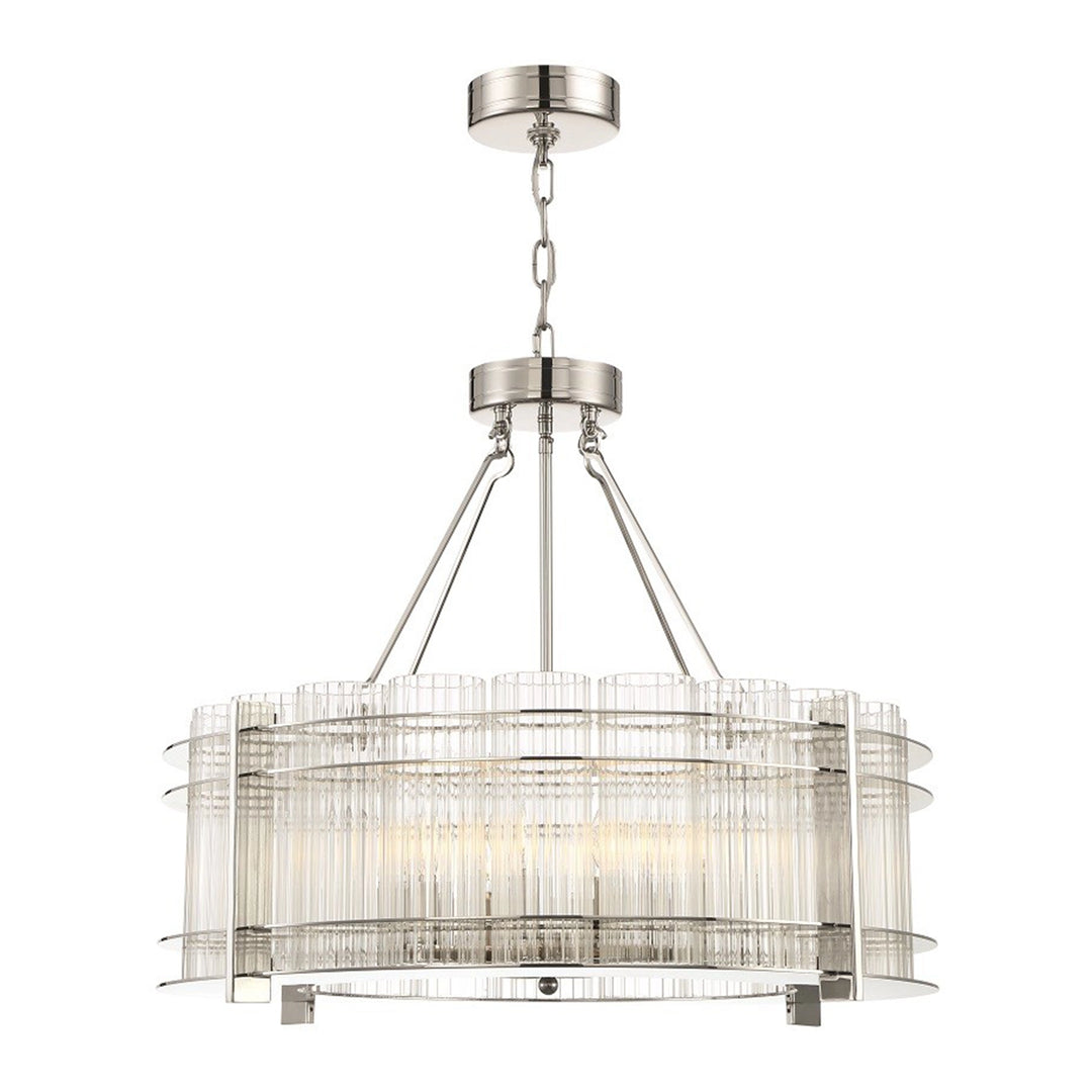 Regis Glass Drum Chandelier by Zeev - view 2