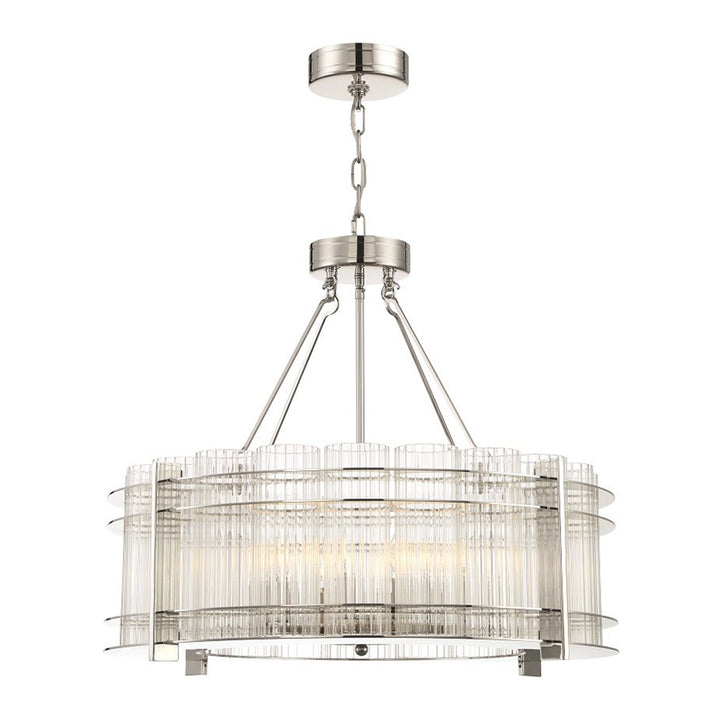 Regis Glass Drum Chandelier by Zeev - view 2