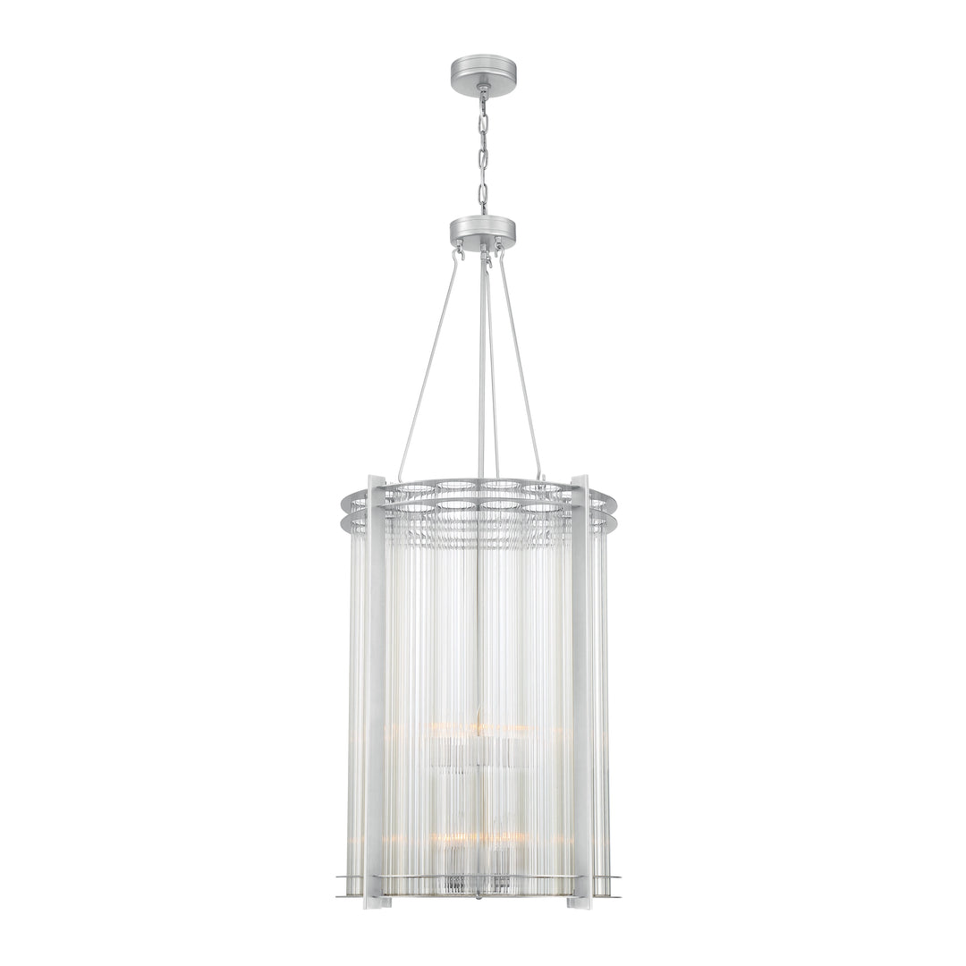 Regis Glass Drum Chandelier by Zeev - view 4
