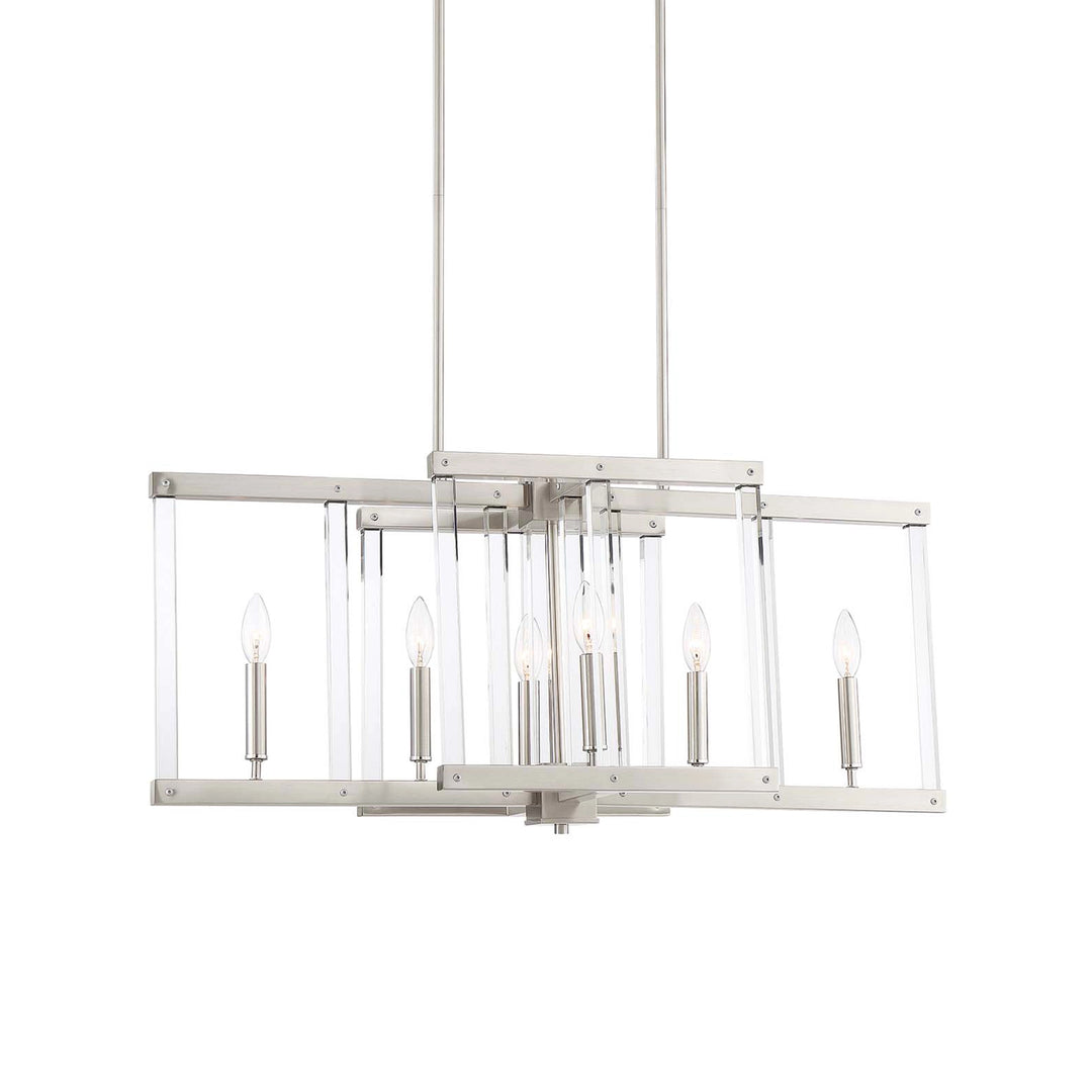 Regent Geometric Pendant in Polished Nickel by Zeev