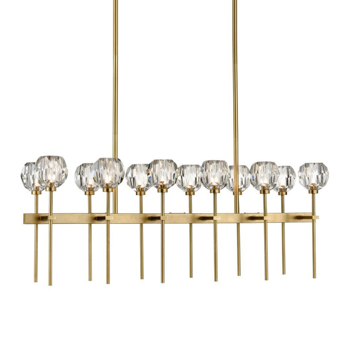 Parisian Crystal Linear in Aged Brass by Zeev