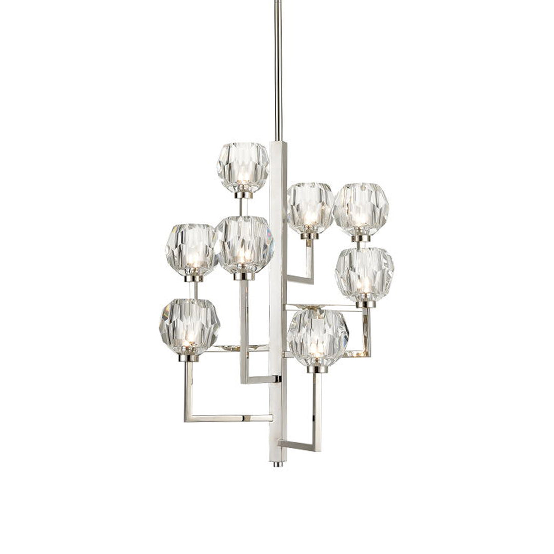 Parisian Tier Crystal Chandelier in Polished Nickel by Zeev