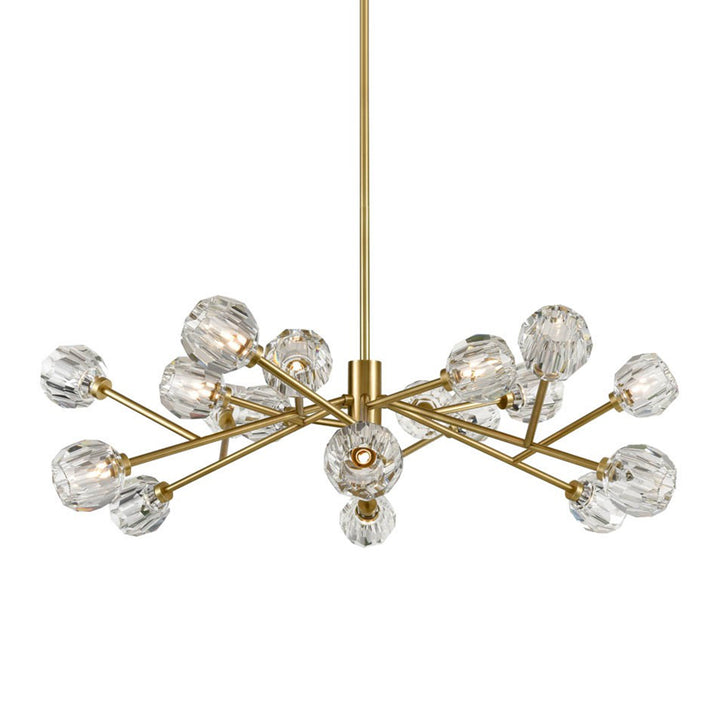 Parisian Crystal Sputnik in Aged Brass by Zeev