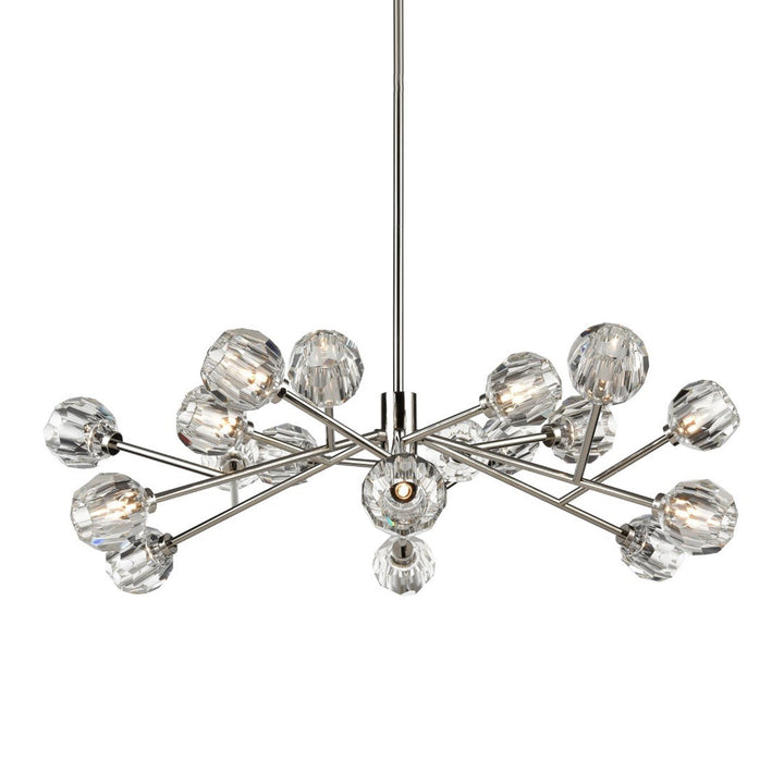 Parisian Crystal Sputnik in Polished Nickel by Zeev
