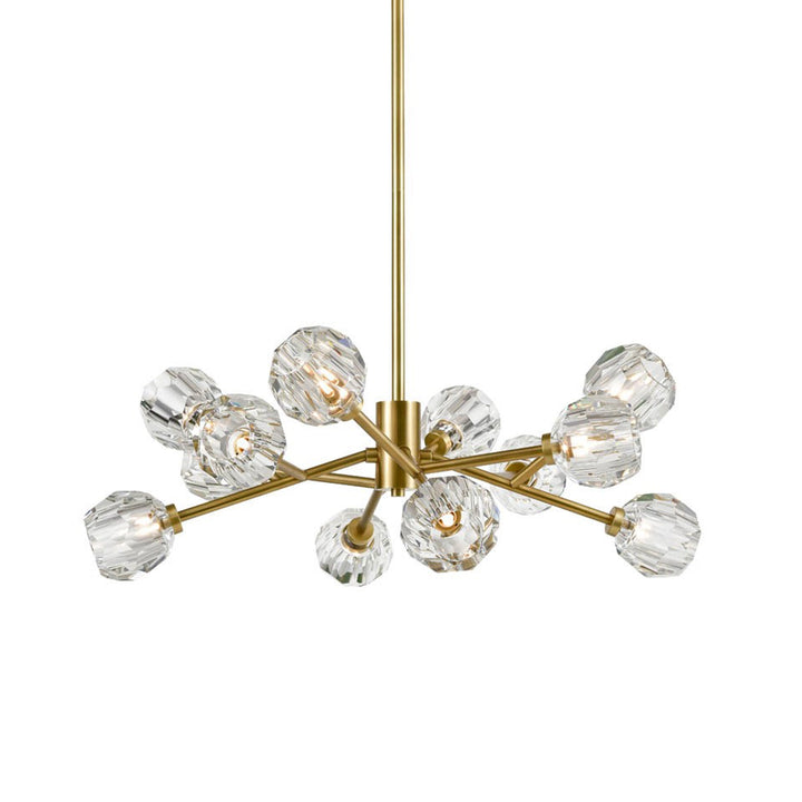 Parisian Crystal Sputnik in Aged Brass by Zeev