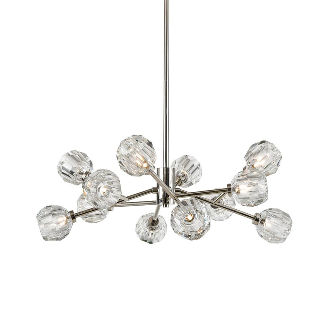 Parisian Crystal Sputnik in Polished Nickel by Zeev