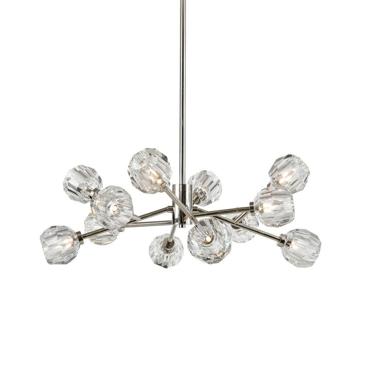 Parisian Crystal Sputnik in Polished Nickel by Zeev