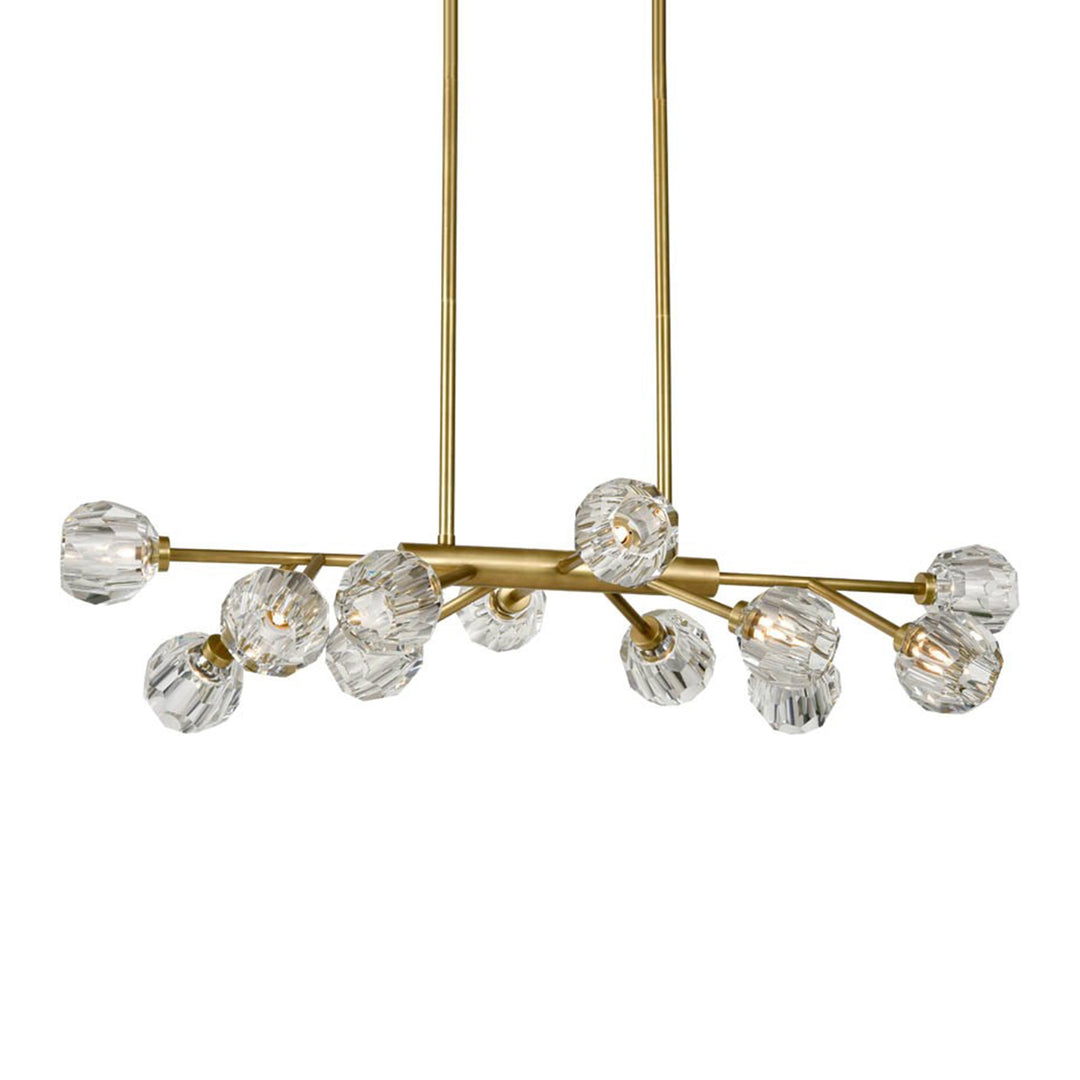 Parisian Crystal Linear in Aged Brass by Zeev