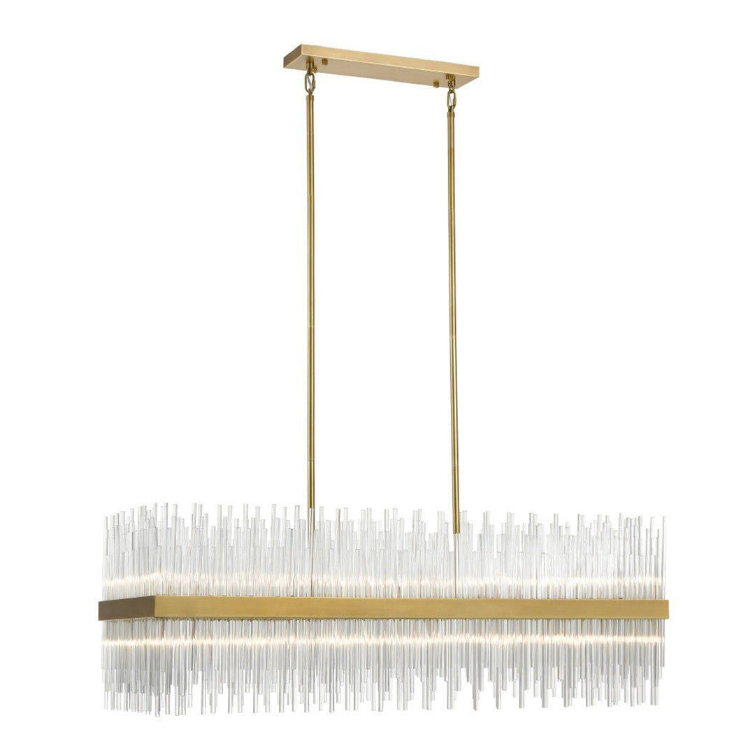Citadel Rectangular Glass Chandelier by Zeev - view 9