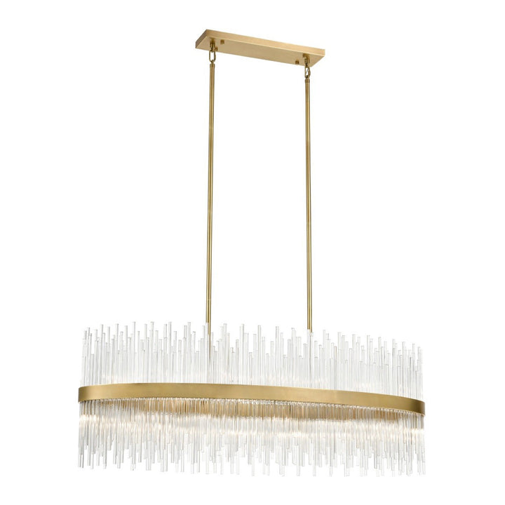 Citadel Rectangular Glass Chandelier by Zeev - view 2