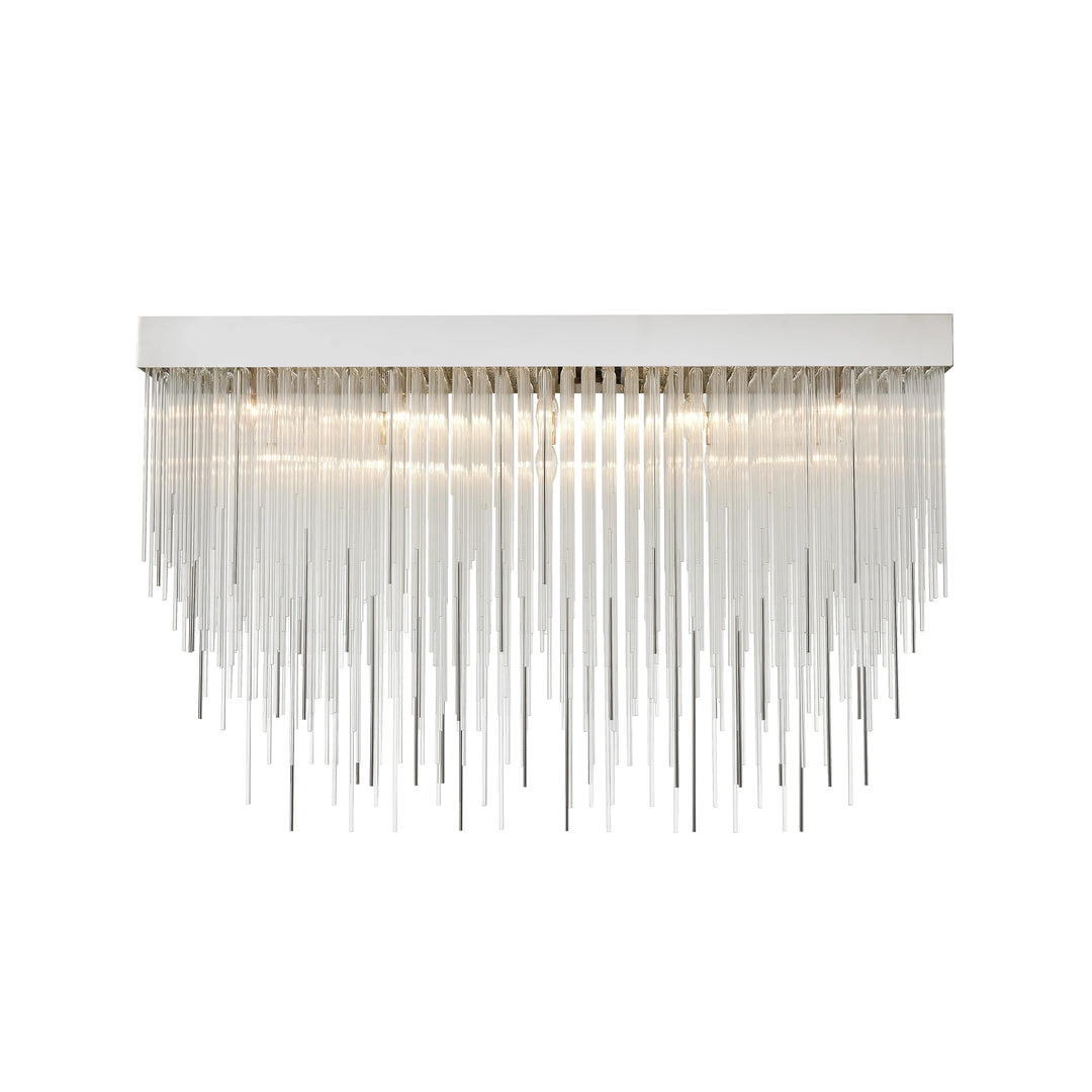 Waterfall Rectangular Glass Chandelier by Zeev - view 10