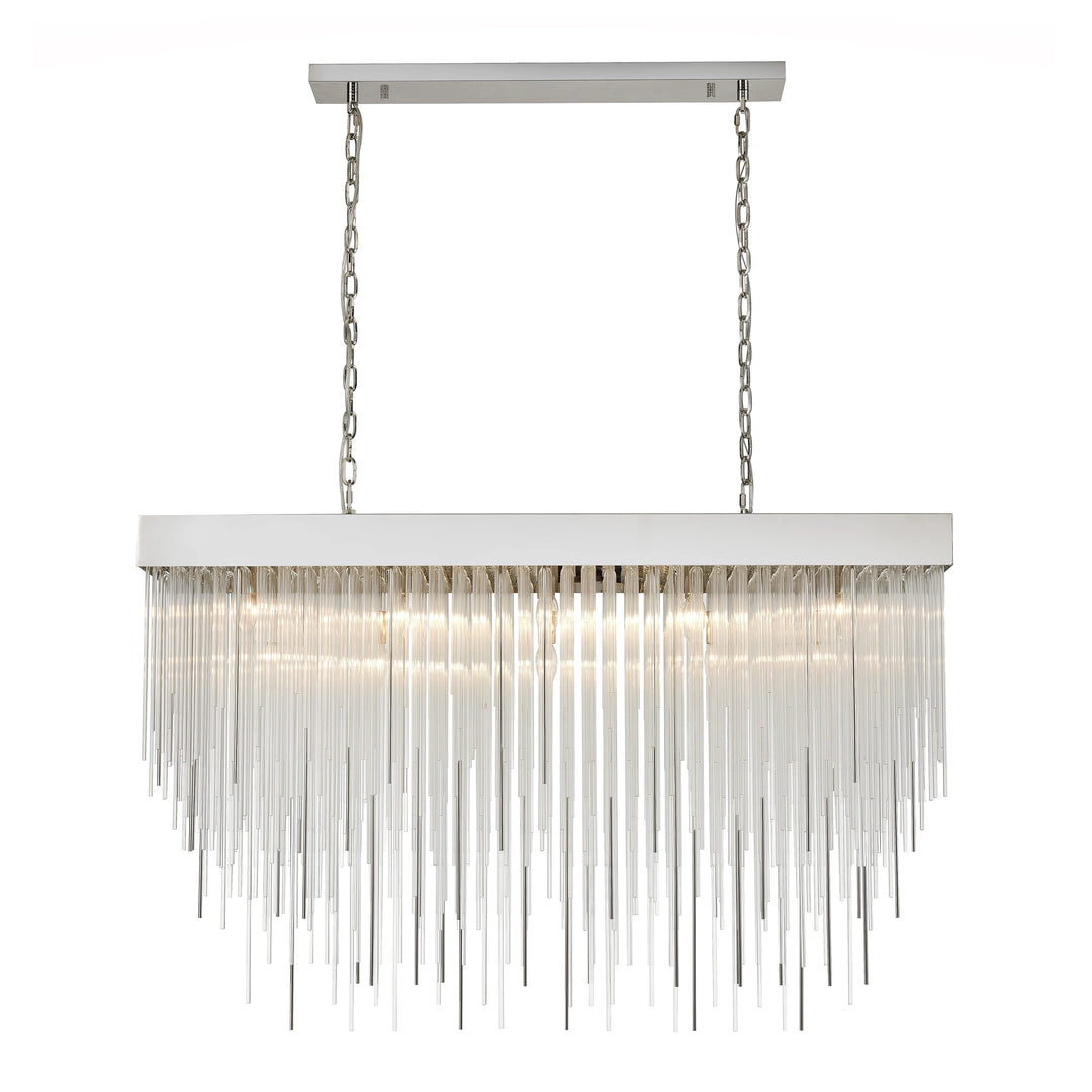 Waterfall Rectangular Glass Chandelier by Zeev - view 9