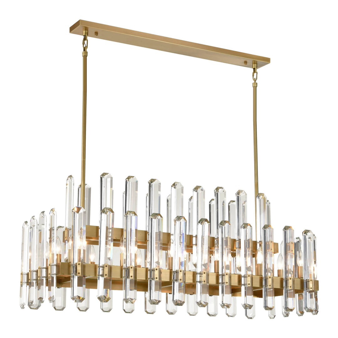 Clarion Rectangular Crystal Chandelier by Zeev - view 6